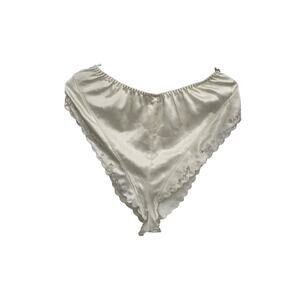 NWT Vintage Etienne Panty Ivory Cream Floral Embroidery Lace Size Small